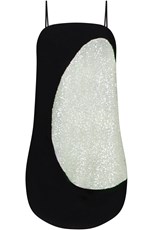 Nina Ricci SEQUIN PINAFORE DRESS | BLACK
